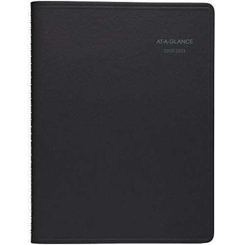 Academic Planner 2020-2021, At-A-Glance Weekly & Monthly Planner, 8" x 10", Large, QuickNotes, Black (761105)