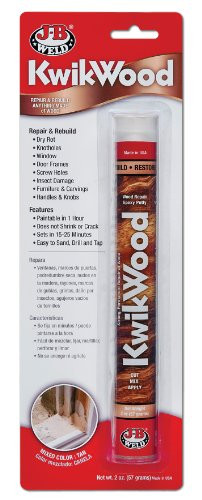 J-B Weld 8258 KwikWood Wood Repair Epoxy Putty Stick - 2 oz.