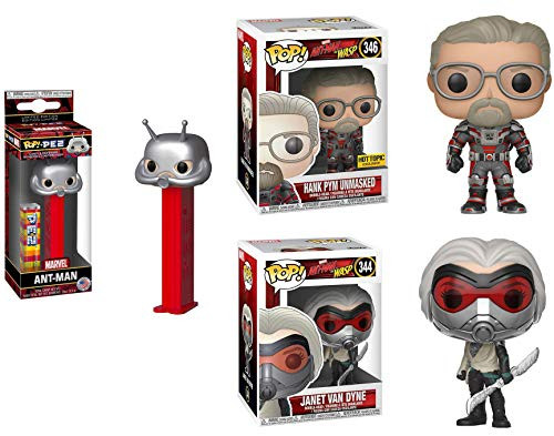 Funko Talk'n That Little Guy Who Got Real Big in Germany and Got in Trouble for 'Cap' : Pez Head Figure Bundled with Hank + Jane (346 + 344) POP! Exclusives 3 Items