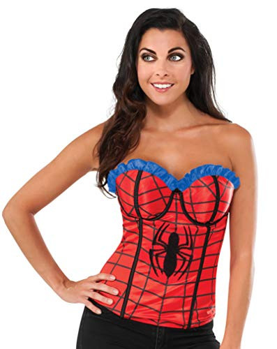 Rubie's Women's Marvel Universe Adult Classic Spider-man Corset, Multi, Small