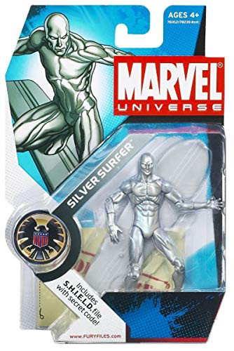 Hasbro Marvel Universe Series 1 Action Figure #003 Silver Surfer 3.75 Inch