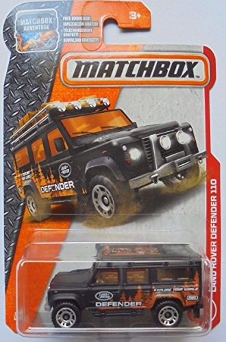 Matchbox 2017 MBX Heroic Rescue Land Rover Defender 110 84/125, Black