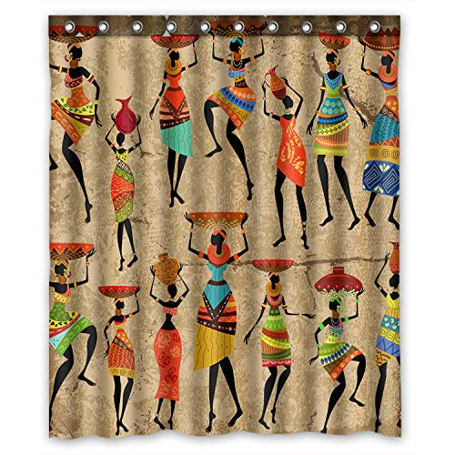 FMSHPON African Woman Afro American Woman History and Culture Waterproof Fabric Bathroom Shower Curtain Size 60x72 inches FMSHPON African Woman Afro American Woman History and Culture Waterproof Fabric Bathroom Shower Curtain Size 60x72 inches