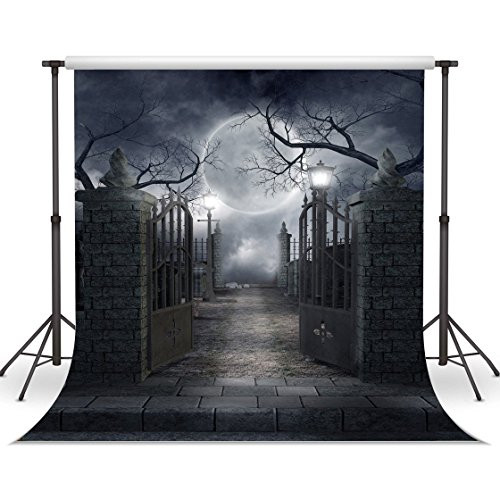 10X10FT Halloween Backdrops Vinyl Photo Background Photography Backdrop Moon Night Backdrop Studio Prop CP-52-1010