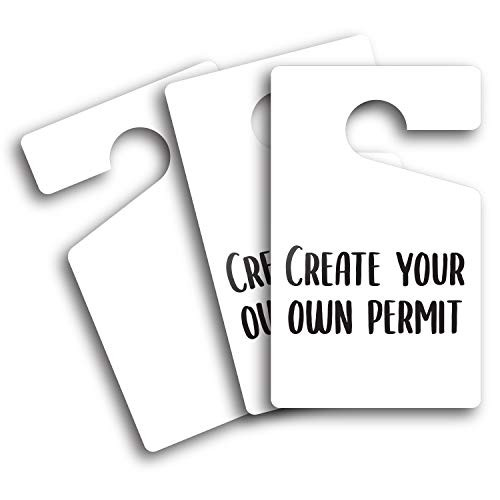 Milcoast Large DIY 3" x 5" Parking Permit Pass Hang Tag - for Employees, Tenants, Students, Businesses, Offices, Apartments - 10 Pack (Blank)