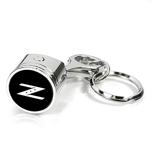 iPick Image Piston Style Chrome Metal Key Chain for Nissan 350Z Z Logo