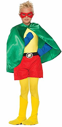 Forum Novelties Child Super Hero Cape Costume, Green
