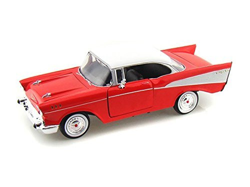Motormax 1957 Chevy Bel Air Coupe 1/24 Red 73228AC-RD
