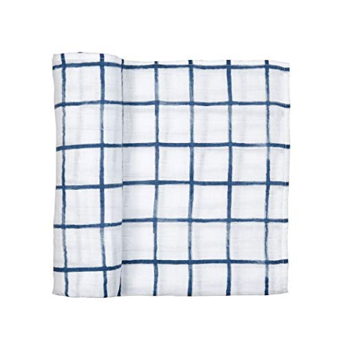 Mud Pie Windowpane Muslin Swaddle Blanket
