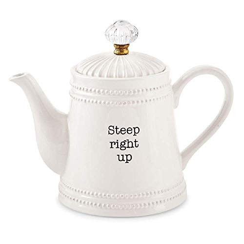 Mud Pie Door Knob Teapot Set of 2