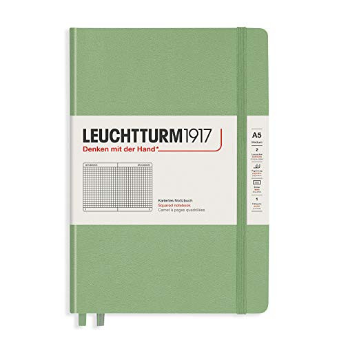 Leuchtturm1917 Special Edition Muted Colors Hardcover A5 Medium Squared Notebook - Sage