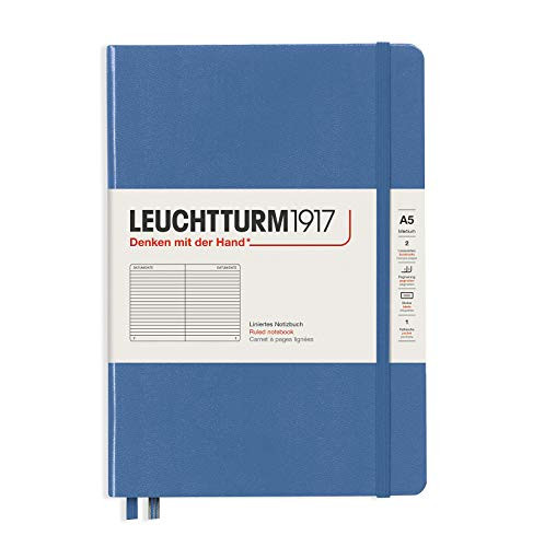 Leuchtturm1917 Special Edition Muted Colors Hardcover A5 Medium Lined Notebook - Denim