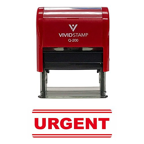 URGENT Office Self-Inking Office Rubber Stamp (Red) - M