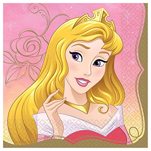 "Disney Princess" Aurora Luncheon Party Napkins, 6.5' X 6.5", 16 Ct.