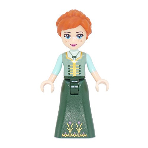 LEGO Frozen: Anna with Dark Green Coronation Gown Minifigure LEGO Frozen: Anna with Dark Green Coronation Gown Minifigure