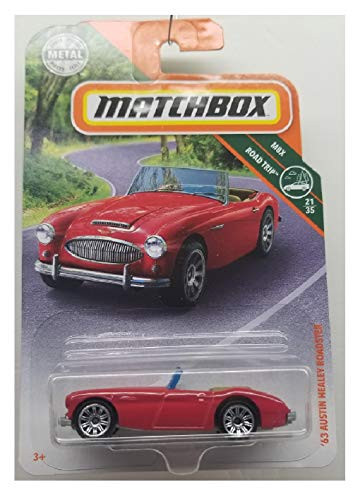 Matchbox 2019 MBX Roadtrip '63 Austin Healey Roadster 87/125, Red