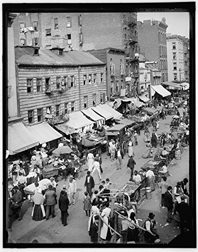 New York Lower East Side Naerial View Of Hester Street On ManhattanS Lower East Side In New York City C1900 Poster Print by (18 x 24)