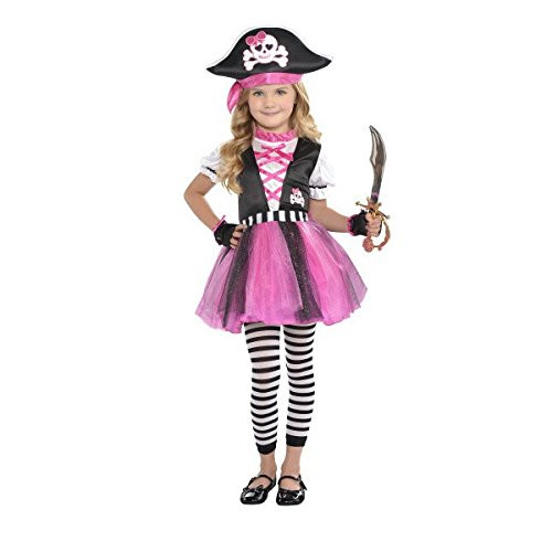 amscan Ahoy Matey Dazzling Pink and Black Girl's Pirate Party Costume, Multicolor, 14" x 10" amscan Ahoy Matey Dazzling Pink and Black Girl's Pirate Party Costume, Multicolor, 14" x 10"