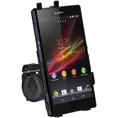Amzer AMZ95707 Bicycle Bike Handlebar Holder Mount for Sony Xperia Z L36i - Retail Packaging - Black