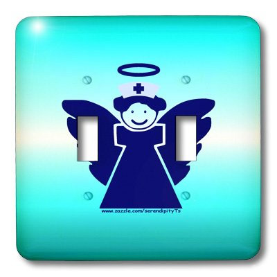3dRose lsp_11929_2 Nurse Angel Double Toggle Switch