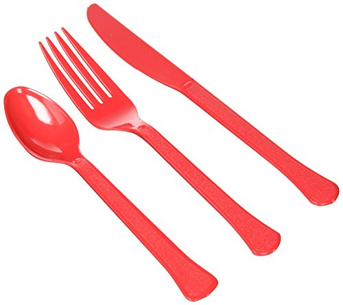 amscan Green Premium Assorted Plastic Cutlery, 12 Pk. | Party Tableware