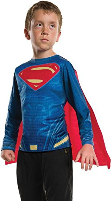 Rubie's Costume Boys Justice League Superman Top Costume, Medium, Multicolor