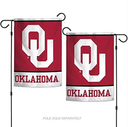 Wincraft NCAA University of Oklahoma Sooners 12.5" x 18" Inch 2-Sided Garden Flag Logo Wincraft NCAA University of Oklahoma Sooners 12.5" x 18" Inch 2-Sided Garden Flag Logo