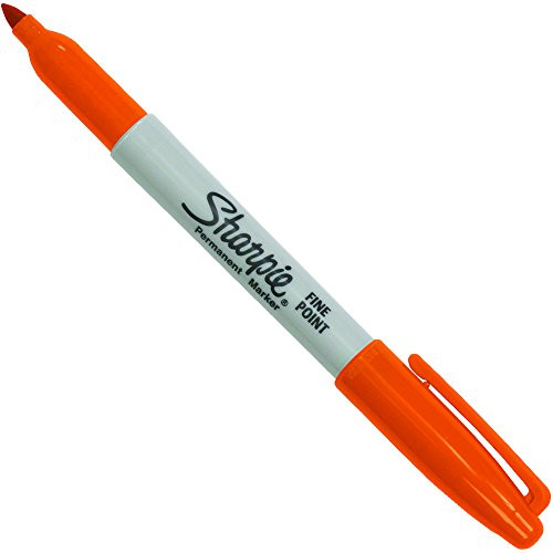 BOX USA BPMK301OR 1 Sharpie Fine Point Permanent Markers, Orange (Pack of 12)