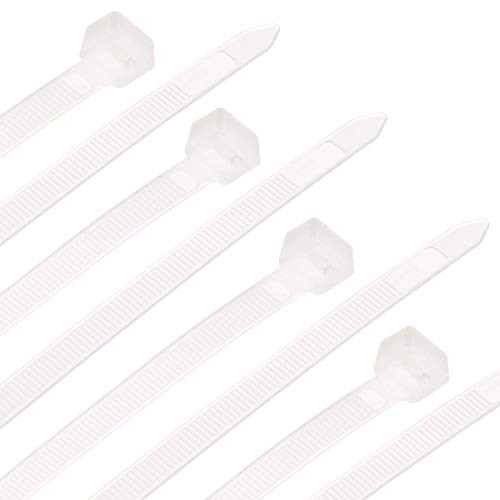 uxcell Nylon Cable Ties 20 Inch Self-Locking Zip Ties 0.2 Inch Width White 50pcs