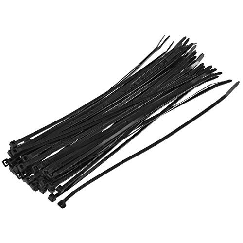 uxcell Nylon Cable Ties 14 Inch Self-Locking Zip Ties 0.19 Inch Width Black 150pcs