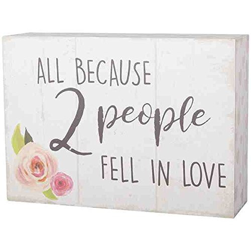 Carson People Fell in Love Bridal Table Block