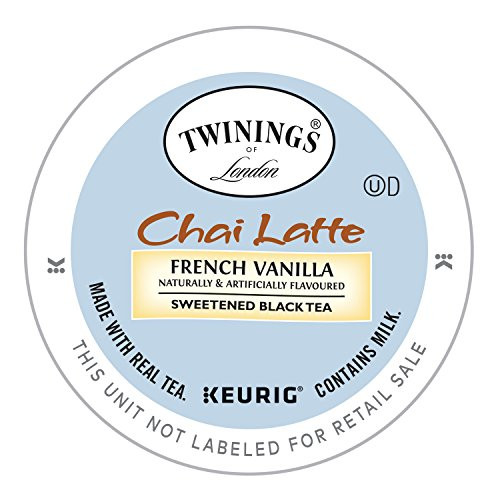 Twinings of London French Vanilla Chai Latte K-Cup for Keurig, 12 Count