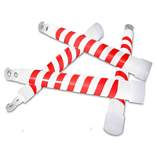 Windy City Novelties Candy Cane Swirl Glow Sticks 6" Retail Pack