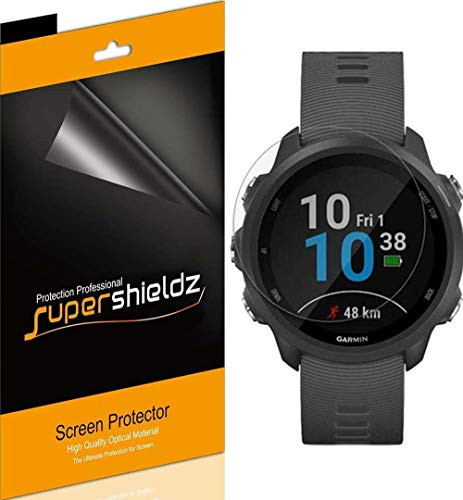 (6 Pack) Supershieldz for Garmin Forerunner 245 and Forerunner 245 Music Screen Protector, High Definition Clear Shield (PET)