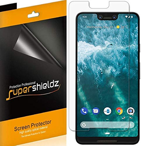 (6 Pack) Supershieldz for Google Pixel 3 XL Screen Protector, 0.13mm, High Definition Clear Shield (PET)
