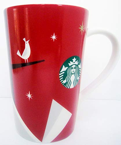Starbucks 2012 Holiday Red Cup Mug Bird 12 fl ozl Coffee Tea Mug