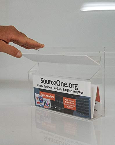 SOURCEONE.ORG Source One Outdoor Brochure Holder Acrylic Wall Mounting Literature Dispenser