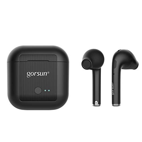 Wireless Earbuds, Bluetooth Earbuds with Touch Control, in Ear Bluetooth 5.0 Headphone Noise Cancelling TWS Earbuds with Charging Case and Build-in Microphone - Black