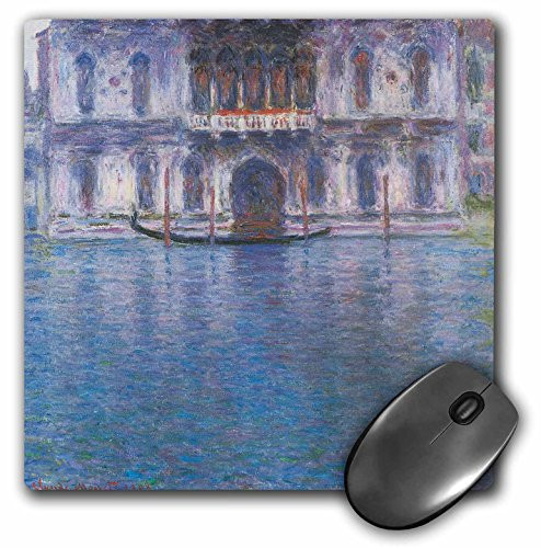 3dRose 8 x 8 x 0.25 Inches Mouse Pad, Palazzo Contarini, Venice Italy by Claude Monet 1908 (mp_126634_1)