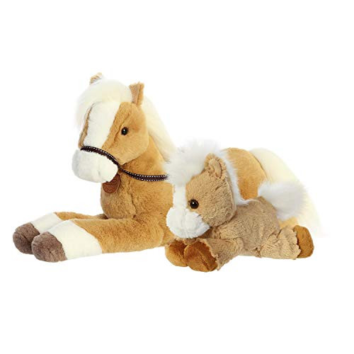Aurora Palomino Horse Mommy & Me Bundle: 18" Palomino Horse - 8" Palomino Horse Aurora Palomino Horse Mommy & Me Bundle: 18" Palomino Horse - 8" Palomino Horse