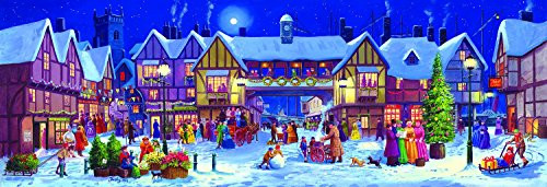 Panoramic Christmas 500 pc Jigsaw Puzzle by SunsOut - Christmas Puzzle