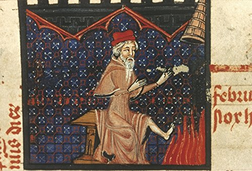 Posterazzi C. /Na Peasant Fireside in February: Illumination from A Late 14Th Century French Psalter. Poster Print by, (18 x 24)