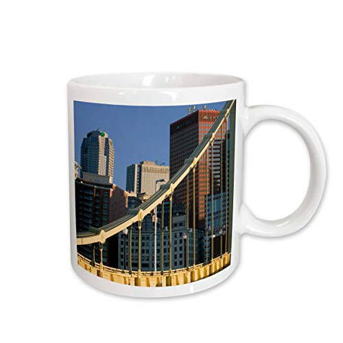 3dRose Pennsylvania, Pittsburgh, Roberto Clemente Bridge, Walter Bibikow, Ceramic Mug, 11-Oz