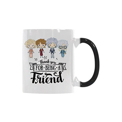 Thank You For Being A Friend Coffee Mug Morphing Cup 11 Oz