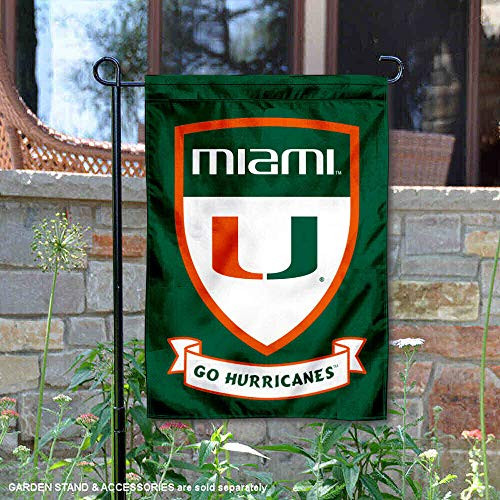 College Flags & Banners Co. Miami Hurricanes Shield Garden Flag College Flags & Banners Co. Miami Hurricanes Shield Garden Flag