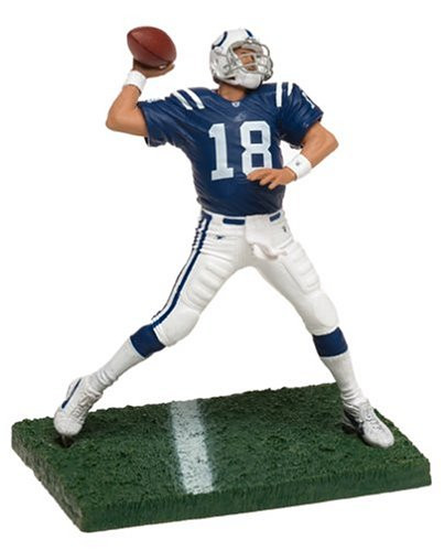 McFarlane Toys NFL Sports Picks Series 8 Action Figure Peyton Manning (Indianapolis Colts) Blue Jersey