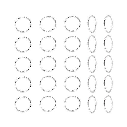 PH PandaHall 50pcs Alloy Linking Rings Tibetan Style Charms Links Antique Silver Jewelry Connectors for Necklaces Bracelets Jewelry Making PH PandaHall 50pcs Alloy Linking Rings Tibetan Style Charms Links Antique Silver Jewelry Connectors for Necklaces Bracelets Jewelry Making