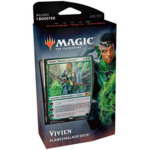 Magic The Gathering: MTG: Core Set 2020 Planeswalker Deck - Vivien w/Booster Pack (Green)
