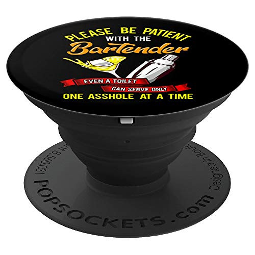 Bartender Bar Owner Funny Bartending Gift PopSockets Grip and Stand for Phones and Tablets