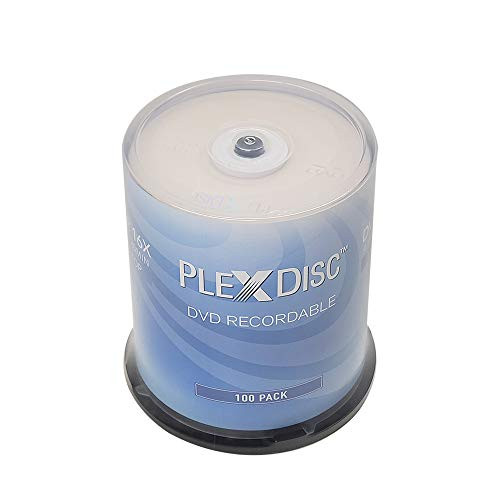 PlexDisc DVD-R 4.7GB 16x Recordable Media Disc - 100 Disc Spindle (FFP)
